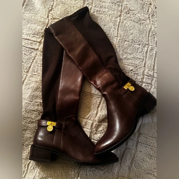 MICHAEL Michael Kors Chocolate Over the Knee Boots - Picture 2 of 13